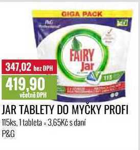 Ratio Jar tablety do myčky profi 115ks nabídka