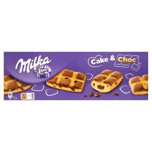 Ratio Milka cake & choc jemné pečivo s kousky mléčné čokolády a čokoládovou náplní 175g nabídka