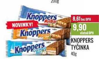 Ratio Knoppers tyčinka 40g nabídka