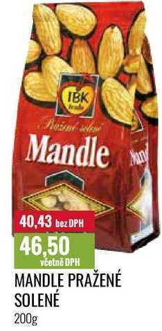 Ratio Mandle pražené solené 200g nabídka