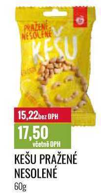 Ratio Kešu pražené nesolené 60g nabídka