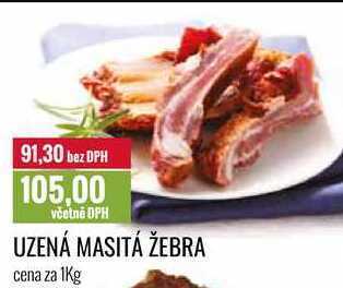 Ratio Uzená masitá žebra cena za 1kg nabídka