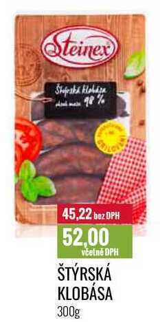 Ratio Štýrská klobása 300g nabídka