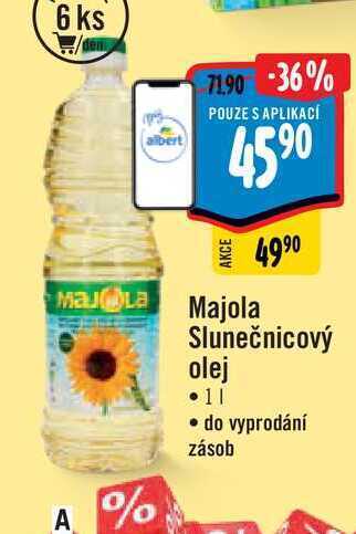 Albert Majola slunečnicový olej 1 l nabídka