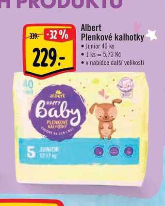Albert Albert plenkové kalhotky 40 ks nabídka
