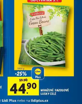 Lidl Mražené fazolové lusky nabídka