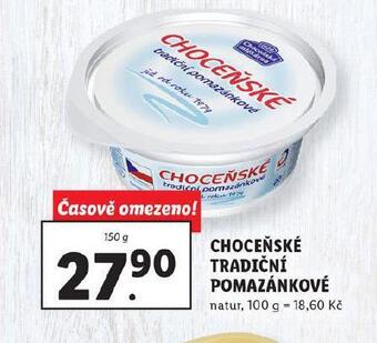 Lidl Choceňské tradiční pomazánkové nabídka