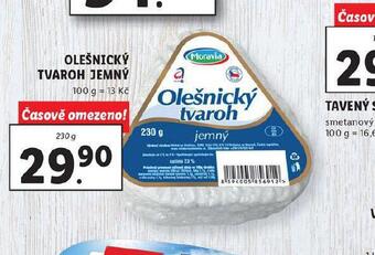 Lidl Olešnický tvaroh jemný nabídka
