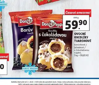 Lidl Don peppe ovocné knedlíky nabídka