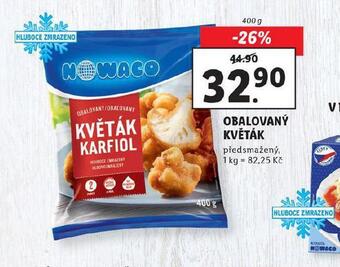 Lidl Nowaco obalovaný květák nabídka