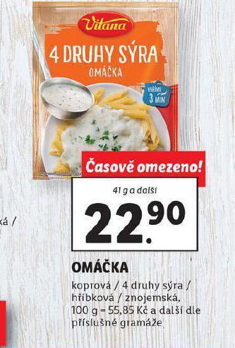 Lidl Vitana omáčka nabídka