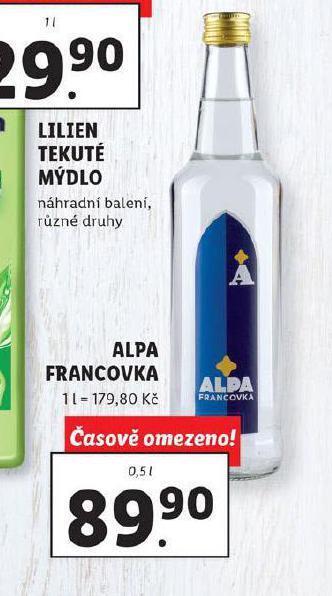 Lidl Alpa francovka nabídka