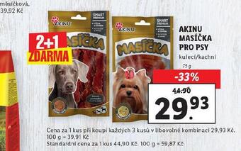 Lidl Akinu masíčka pro psy nabídka