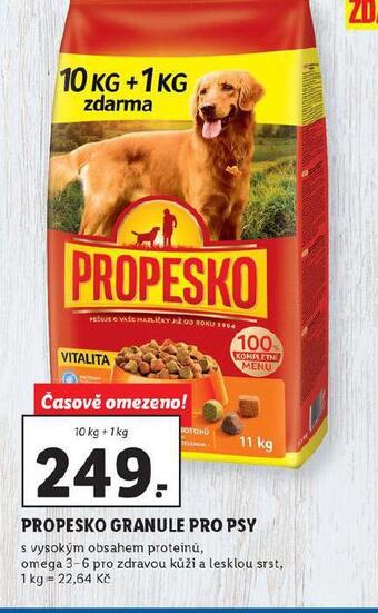 Lidl Propesko granule pro psy nabídka