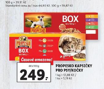 Lidl Propesko kapsičky pro psy nabídka
