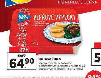 Lidl Hotová jídla nabídka
