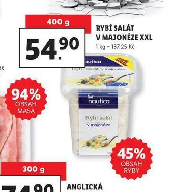 Lidl Rybí salát v majonéze xxl nabídka
