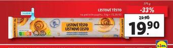 Lidl Listové těsto nabídka