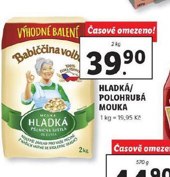 Lidl Hladká / polohrubá mouka nabídka