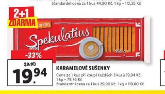 Lidl Karamelové sušenky nabídka