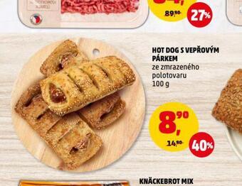 Penny Market Hot dog s vepřovým párkem nabídka