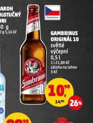 Penny Market Pivo gambrinus nabídka