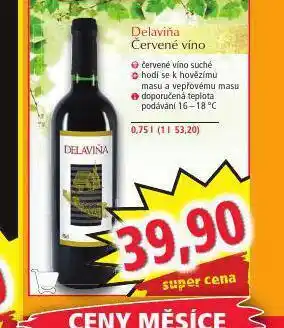 Norma Delaviňa červené víno nabídka