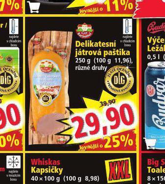 Norma Delikatesní játrová paštika nabídka