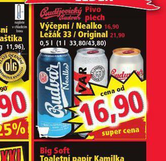 Norma Pivo budweiser budvar original nabídka