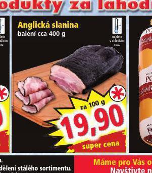 Norma Anglická slanina nabídka