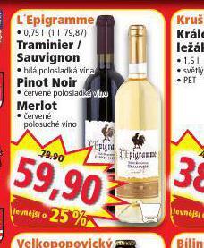 Norma L´epigramme merlot nabídka