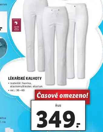 Lidl Lékařské kalhoty nabídka