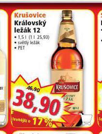 Norma Pivo krušovice 12 královský ležák nabídka