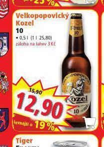Norma Pivo velkopopovický kozel 10 nabídka