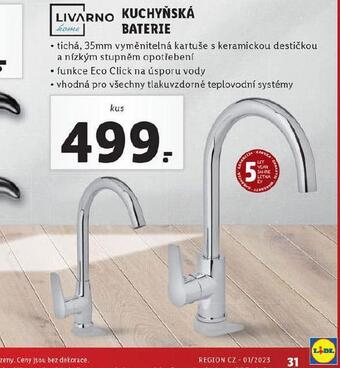 Lidl Kuchyňská baterie nabídka