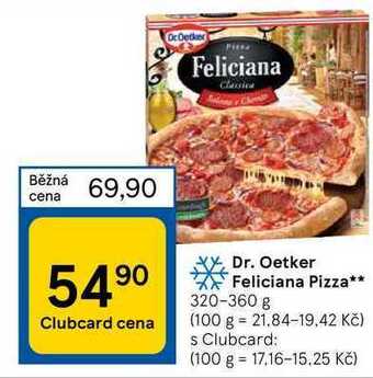 Tesco Dr. oetker feliciana pizza** 320-360 g nabídka
