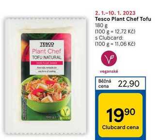 Tesco Tesco plant chef tofu 180 g nabídka