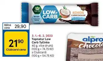 Topnatur low carb tyčinka 40 g