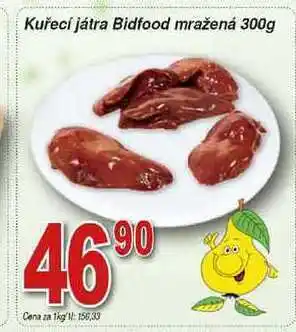 Bidfood kuřecí játra mražená 300g