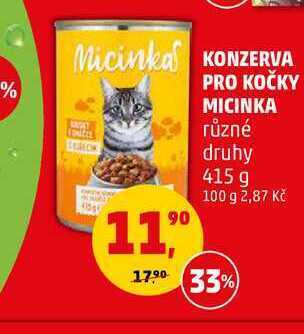 Penny Market Konzerva pro kočky micinka, 415 g nabídka