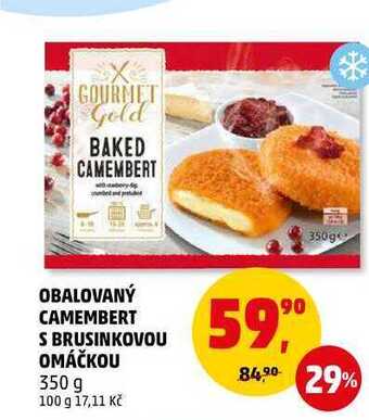 Penny Market Obalovaný camembert s brusinkovou omáčkou, 350 g nabídka