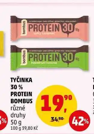 Penny Market Tyčinka 30% protein bombus, 50 g nabídka