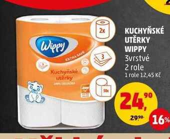 Penny Market Kuchyňské utěrky wippy, 2 role nabídka