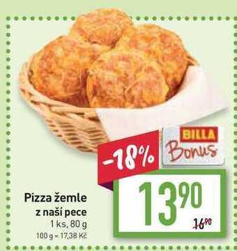 Billa Pizza žemle z naší pece 1 ks, 80 g nabídka