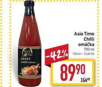 Billa Asia time chilli omáčka 700 ml nabídka