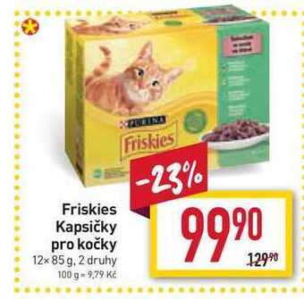 Billa Friskies kapsičky pro kočky 12x 85 g nabídka