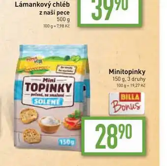 Billa Minitopinky 130g nabídka
