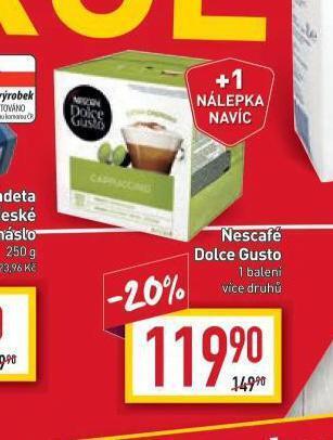 Billa Kávové kapsle dolce gusto nabídka