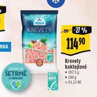 Albert Krevety koktejlové nabídka