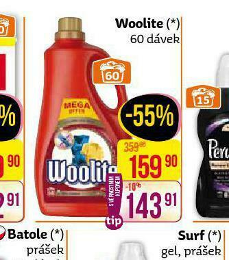 Teta Woolite speciální prací prostředek nabídka